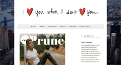 Desktop Screenshot of iloveyouwhenidonthateyou.com